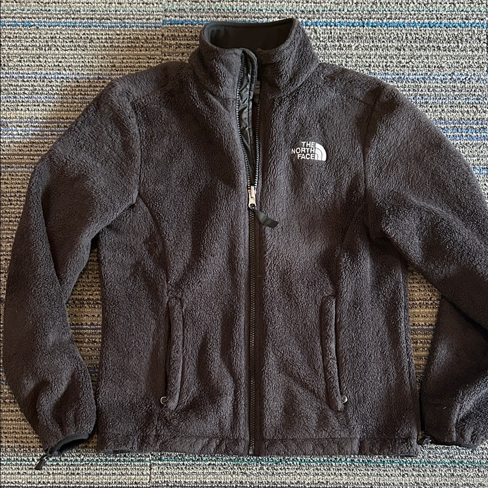 The North Face Cozy Black Fleece Zip up Jacket ✨GUC✨